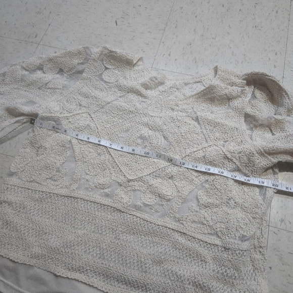 Ultra pink | Cream Textured layered cottagecore Sweater - Picture 9 of 10